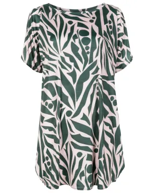 Lygia & Nanny Allat graphic-print tunic dress - Green - サムネイル1