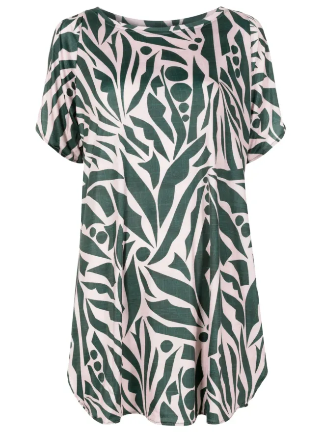 Lygia & Nanny Lygia & Nanny Allat graphic-print tunic dress - Greenの商品画像