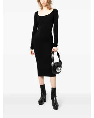 Rick Owens Lilies ロングスリーブスクープネック ミディドレス - サムネイル2