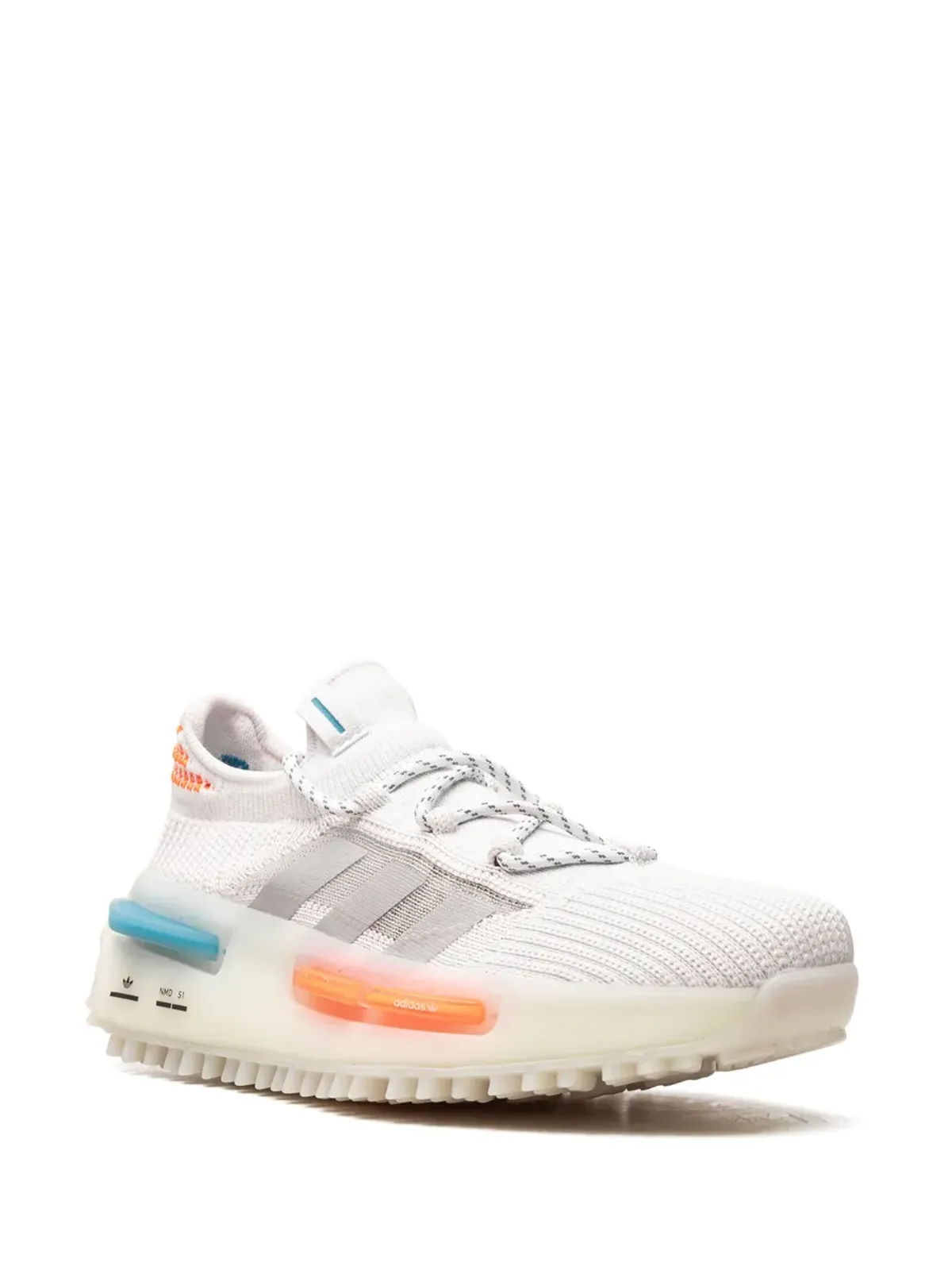 adidas NMD_S1 シューズ ホワイト/ブルー/オレンジ - 画像2