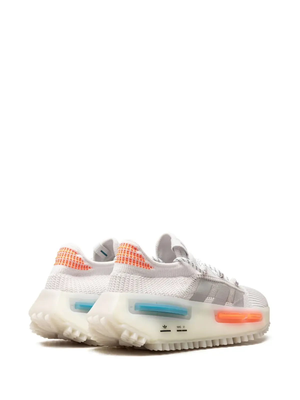 adidas NMD_S1 シューズ ホワイト/ブルー/オレンジ - 画像3