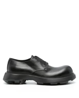 Acne Studios レザー ダービーシューズ ブラック - サムネイル1