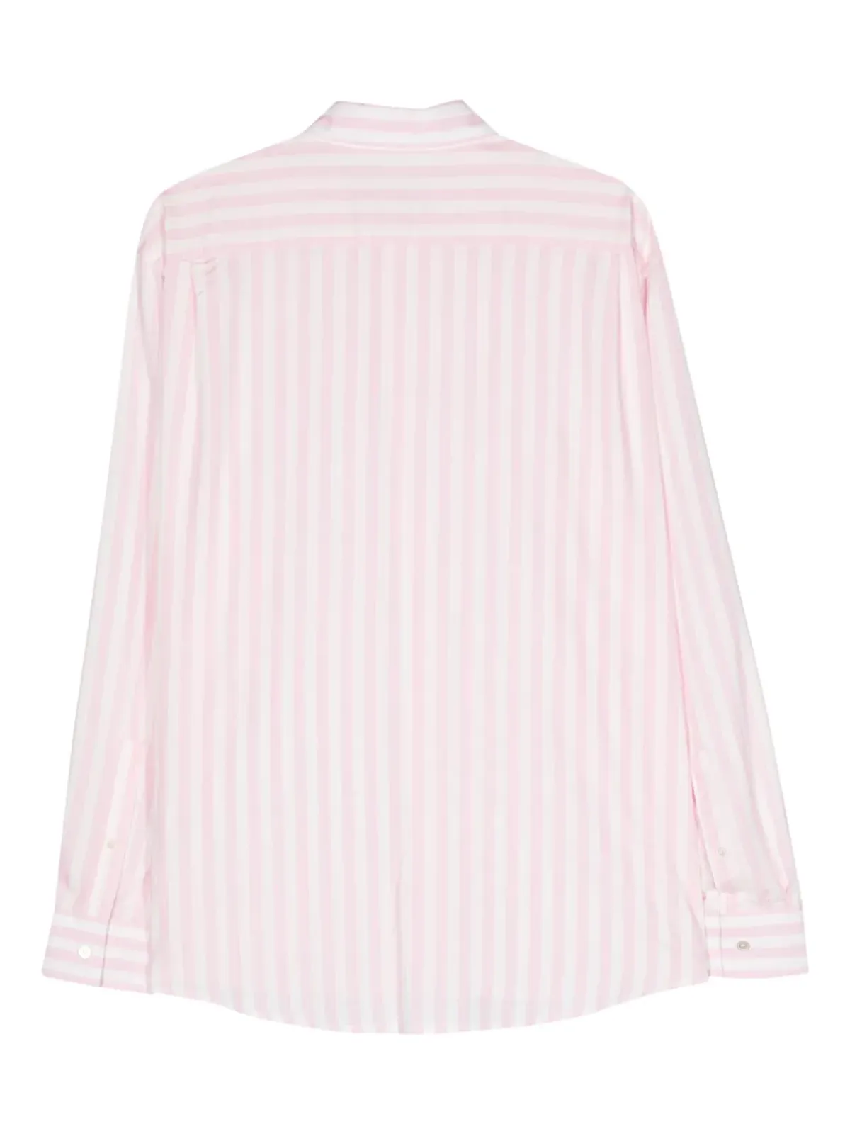 Acne Studios ロゴ刺繍ストライプシャツ ピンク - 画像2