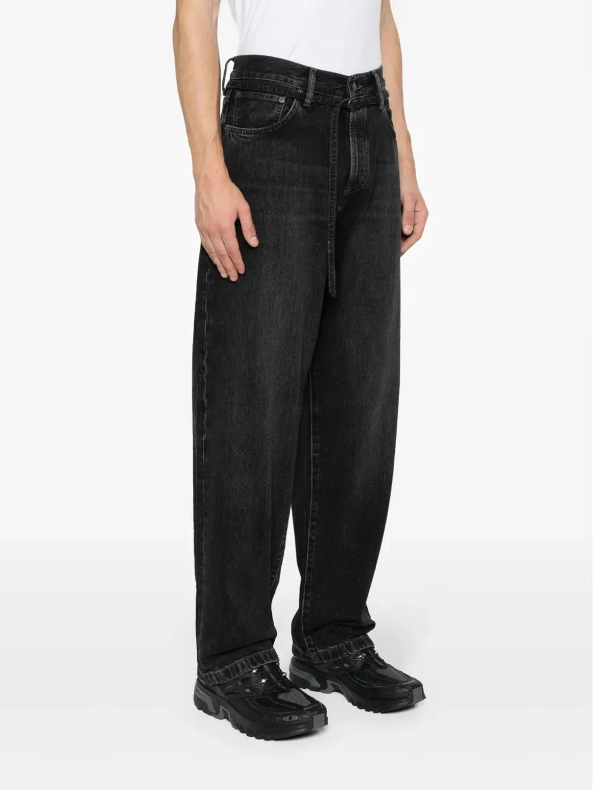 Acne Studios ミッドライズ ワイドレッグ ジーンズ - 画像4