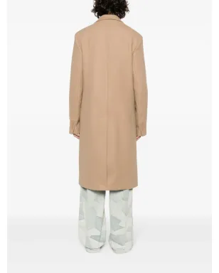 Acne Studios シングルブレスト ウールブレンド コート - ブラウン - サムネイル4