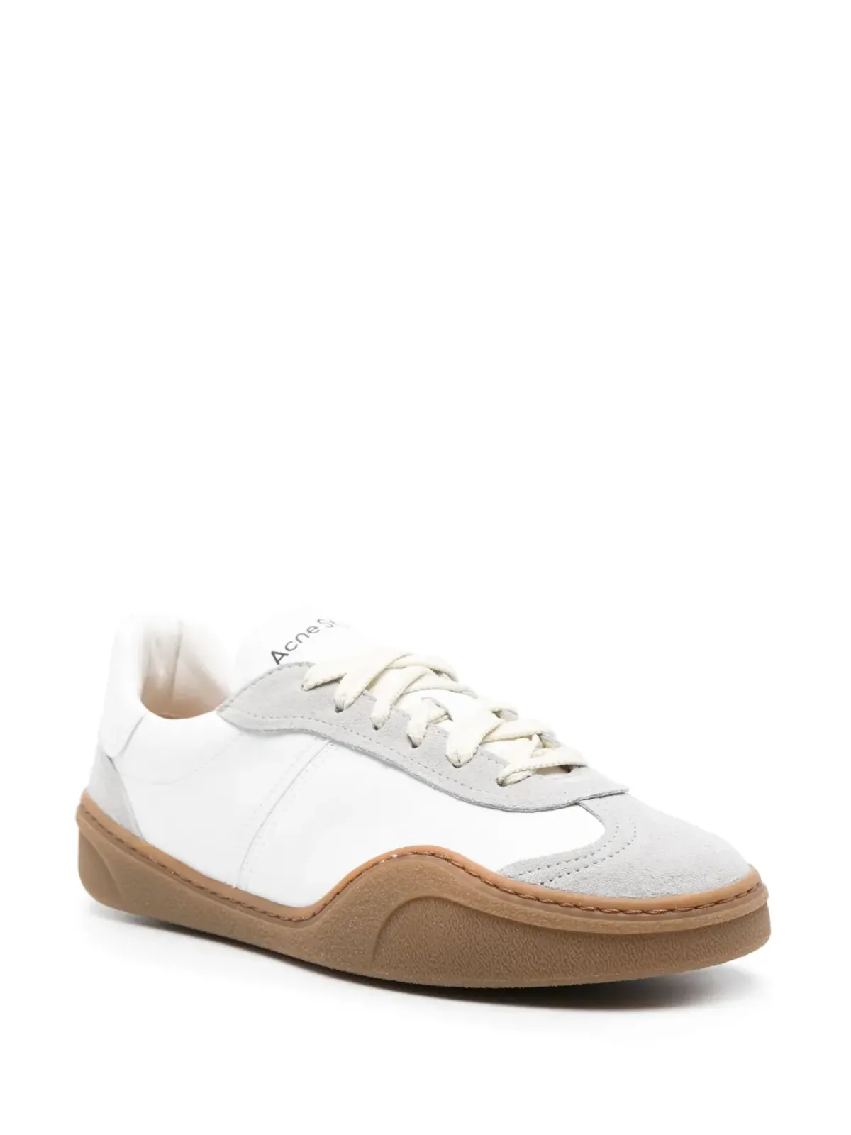 Acne Studios パネルデザイン レザー スニーカー - White - 画像2