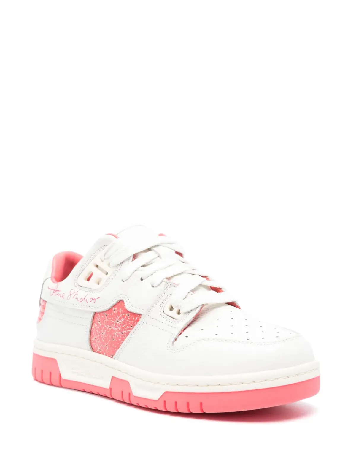 Acne Studios ひび割れ風レザー スニーカー - ホワイト - 画像2