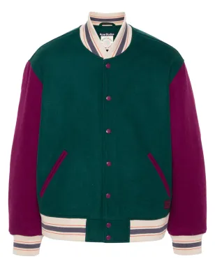 Acne Studios colour-block felted jacket - Green - サムネイル1