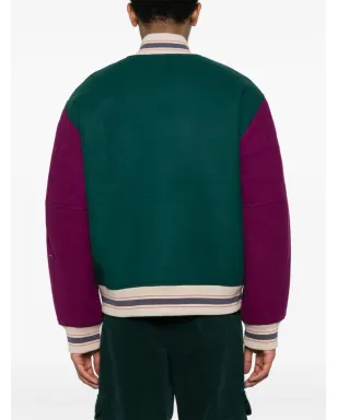 Acne Studios colour-block felted jacket - Green - サムネイル5
