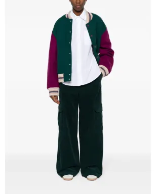 Acne Studios colour-block felted jacket - Green - サムネイル3