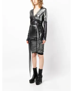 Rick Owens Lilies Luxor Emma アシンメトリックミニドレス - サムネイル3