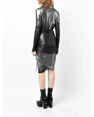 Rick Owens Lilies Luxor Emma アシンメトリックミニドレス - サムネイル4