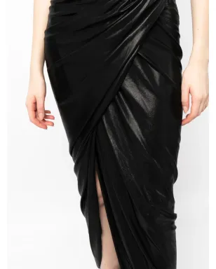 Rick Owens Lilies 高腰ドレープスカート（メタリック） - サムネイル5