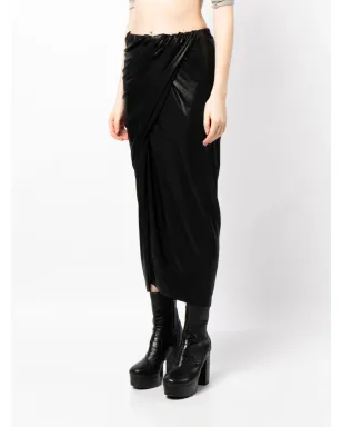 Rick Owens Lilies 高腰ドレープスカート（メタリック） - サムネイル3
