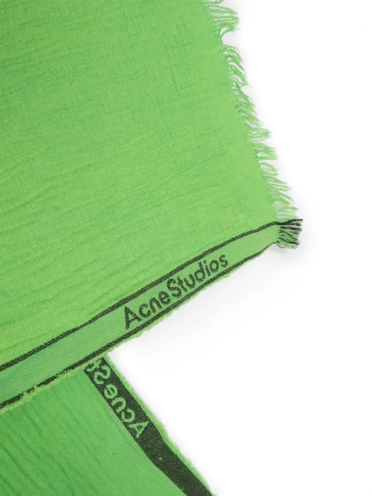 Acne Studios ジャカードロゴ スカーフ - 画像3