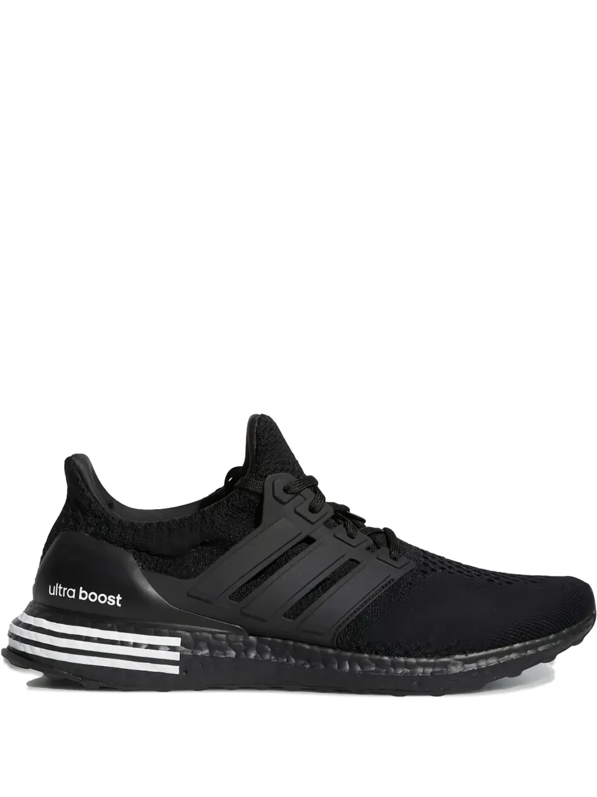 adidas ウルトラ ブースト 5.0 DNA ブラック ホワイト ヒールストライプ スニーカー - 画像1