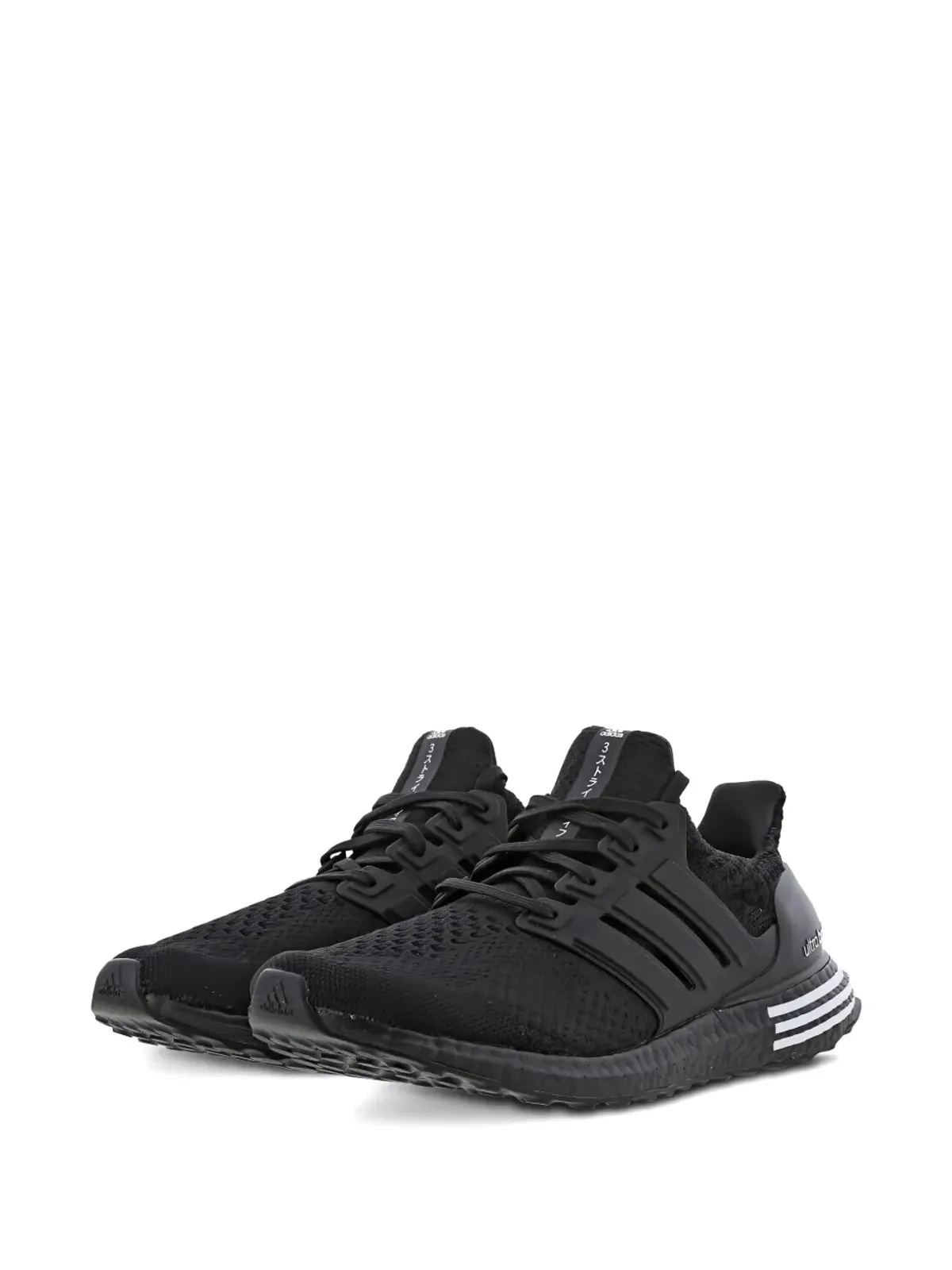 adidas ウルトラ ブースト 5.0 DNA ブラック ホワイト ヒールストライプ スニーカー - 画像2