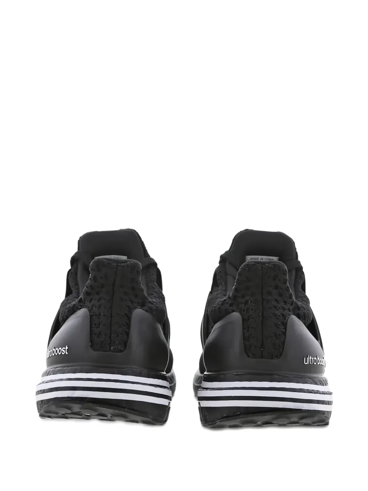 adidas ウルトラ ブースト 5.0 DNA ブラック ホワイト ヒールストライプ スニーカー - 画像3