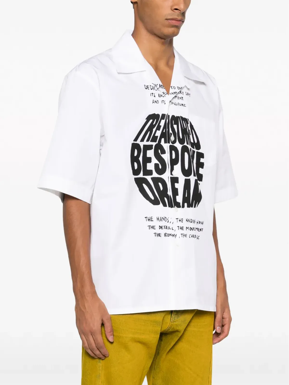 Marni テキストプリント コットンシャツ - 画像3