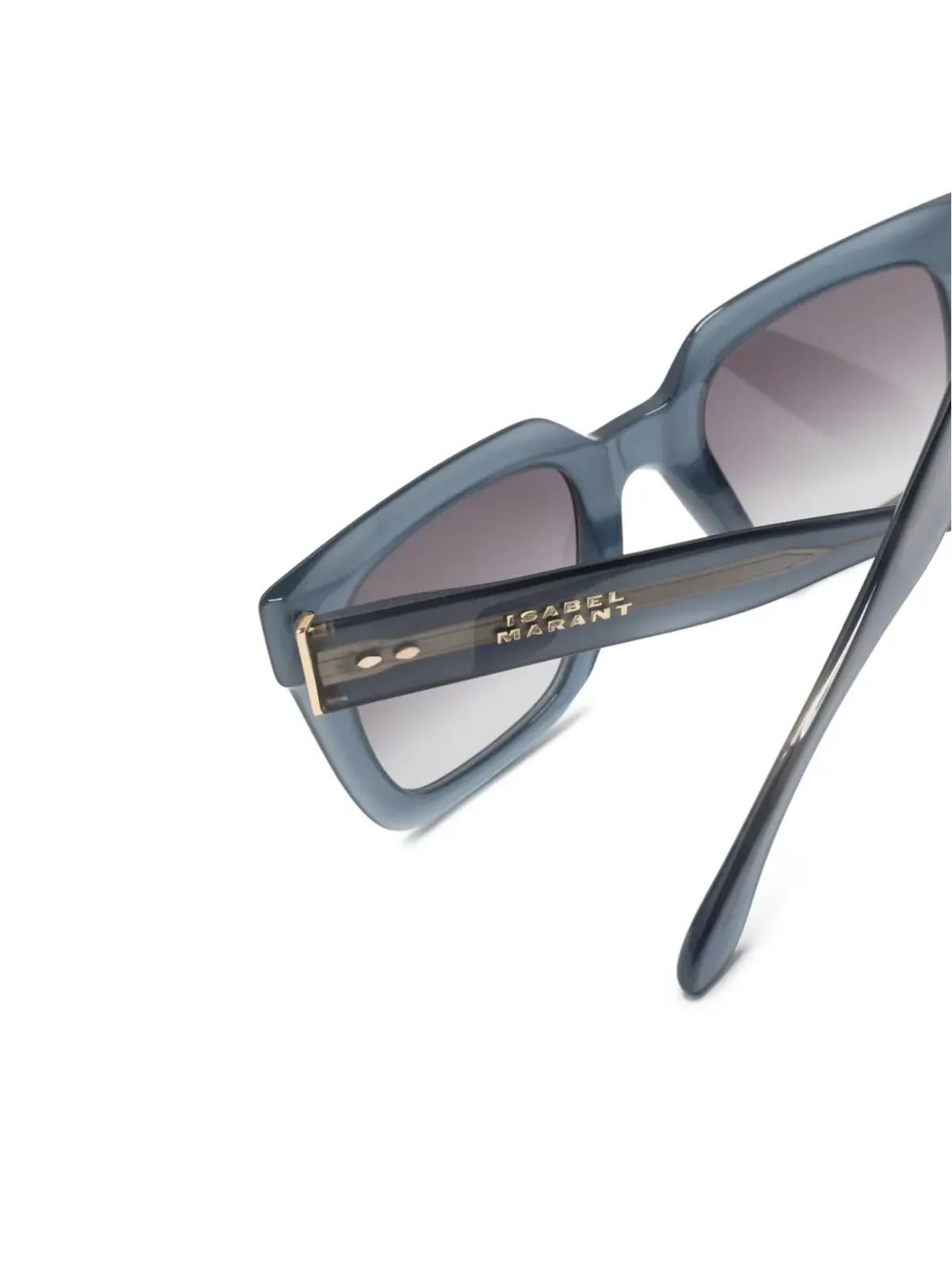 Isabel Marant Eyewear ロゴプレートスクエアフレーム サングラス - 画像3