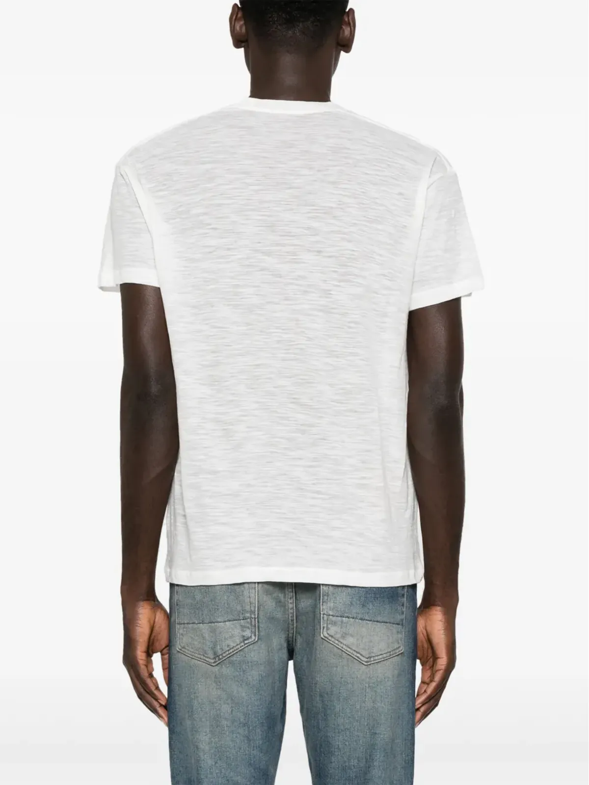 TOM FORD クルーネック コットンブレンド Tシャツ ホワイト - 画像4