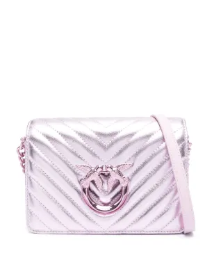 PINKO マテラッセ メタリック クロスボディバッグ - パープル - サムネイル1