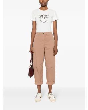 PINKO Love Birds コットンTシャツ - ホワイト - サムネイル2