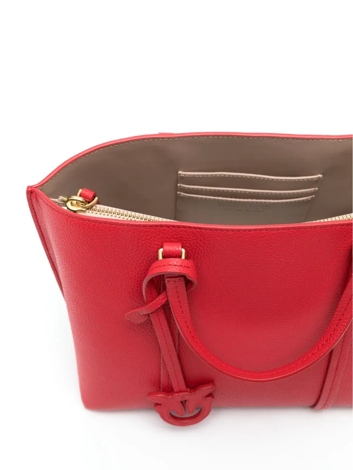 PINKO レザー トートバッグ - レッド - 画像5
