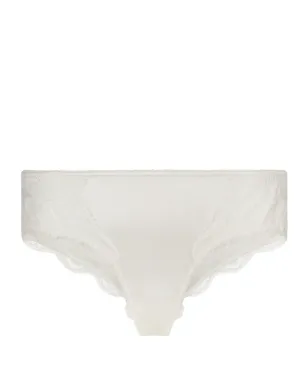 Dolce & Gabbana レーストリム入りサテンブリーフ - ホワイト - サムネイル1