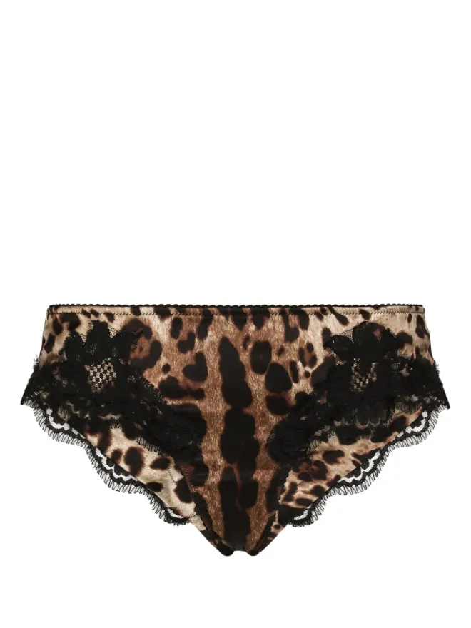 Dolce & Gabbana Dolce & Gabbana レオパード柄ブリーフ - ニュートラルカラーの商品画像