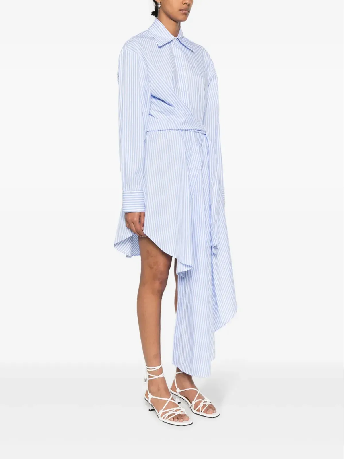 Viktor & Rolf ドレープ アシンメトリック シャツドレス - 画像3