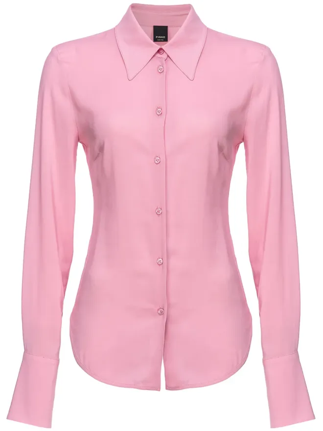 PINKO PINKO スプレッドカラー半透けシャツの商品画像