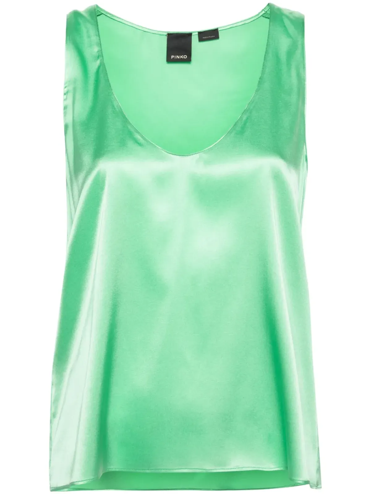 PINKO ノースリーブ ストレッチシルクトップ - 画像1