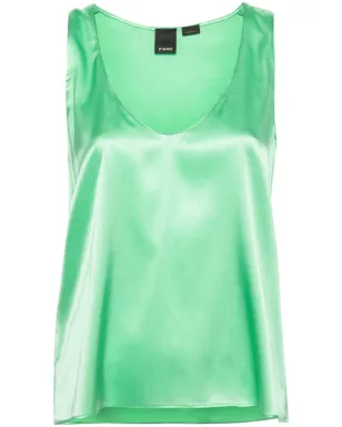 PINKO ノースリーブ ストレッチシルクトップ - サムネイル1