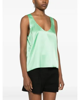 PINKO ノースリーブ ストレッチシルクトップ - サムネイル3