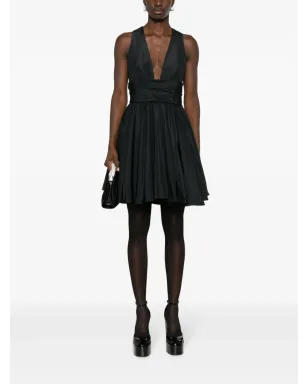 PINKO V-neck pleated dress - サムネイル2