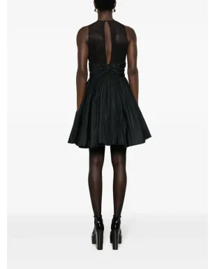 PINKO V-neck pleated dress - サムネイル4
