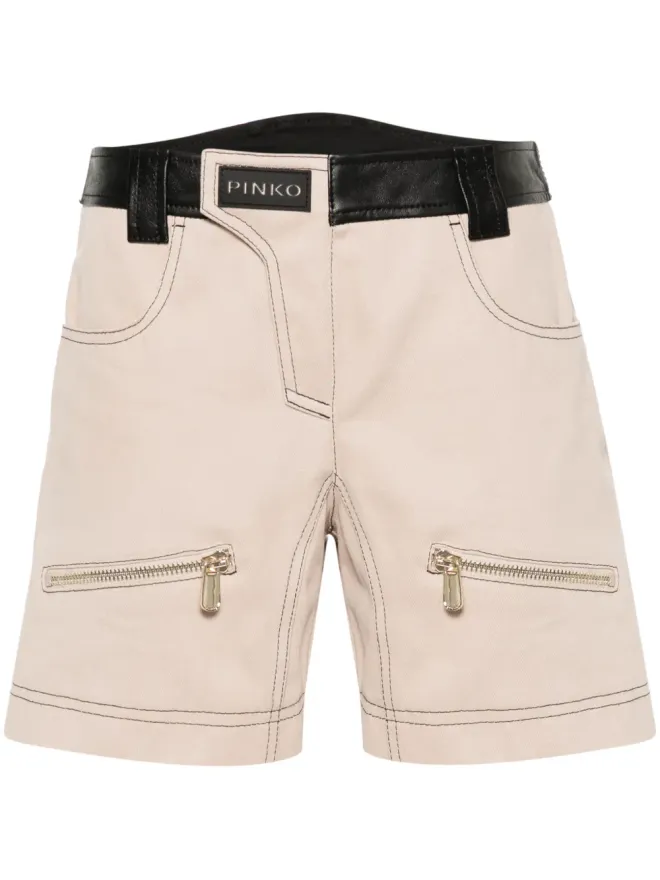 PINKO PINKO Scilla パネルドレザーショーツの商品画像