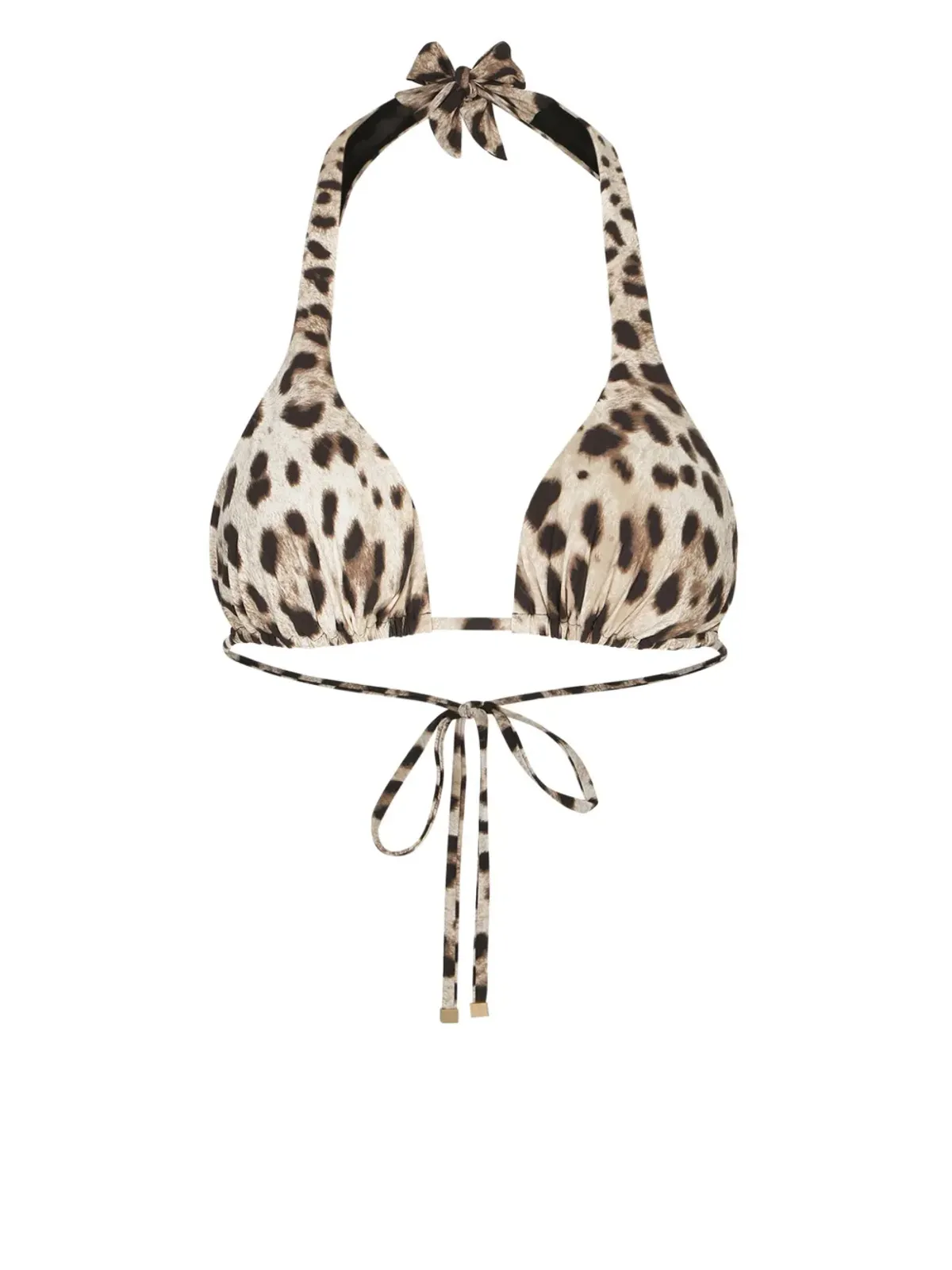 Dolce & Gabbana レオパードプリント 三角ビキニトップ - ニュートラルカラー - 画像1