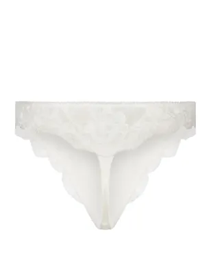 Dolce & Gabbana レーストリム サテンタンガ ホワイト - サムネイル2