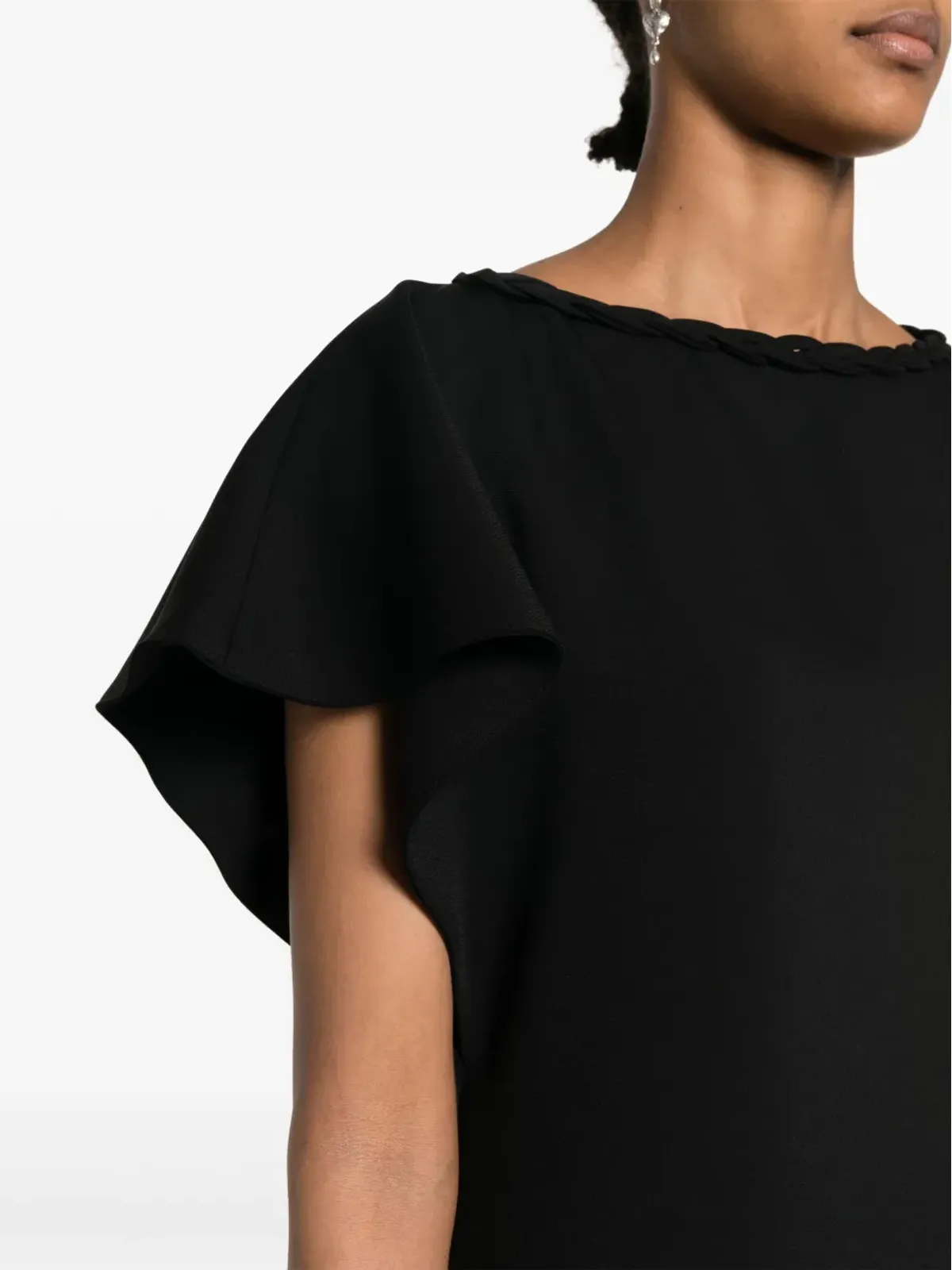 Viktor & Rolf 編み込みカラーのAラインドレス ブラック - 画像5