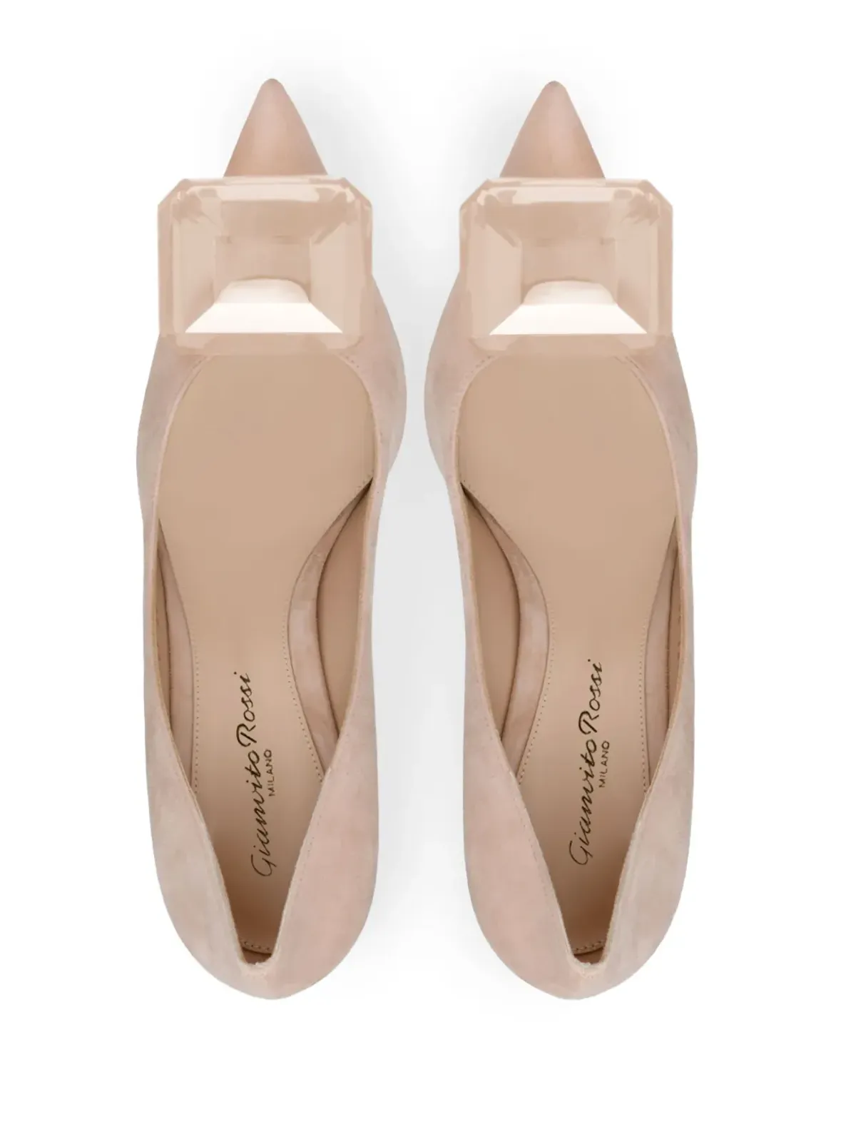 Gianvito Rossi Jaipur 85mm スエードパンプス - ニュートラルカラー - 画像3