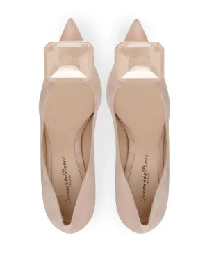 Gianvito Rossi Jaipur 85mm スエードパンプス - ニュートラルカラー - サムネイル3