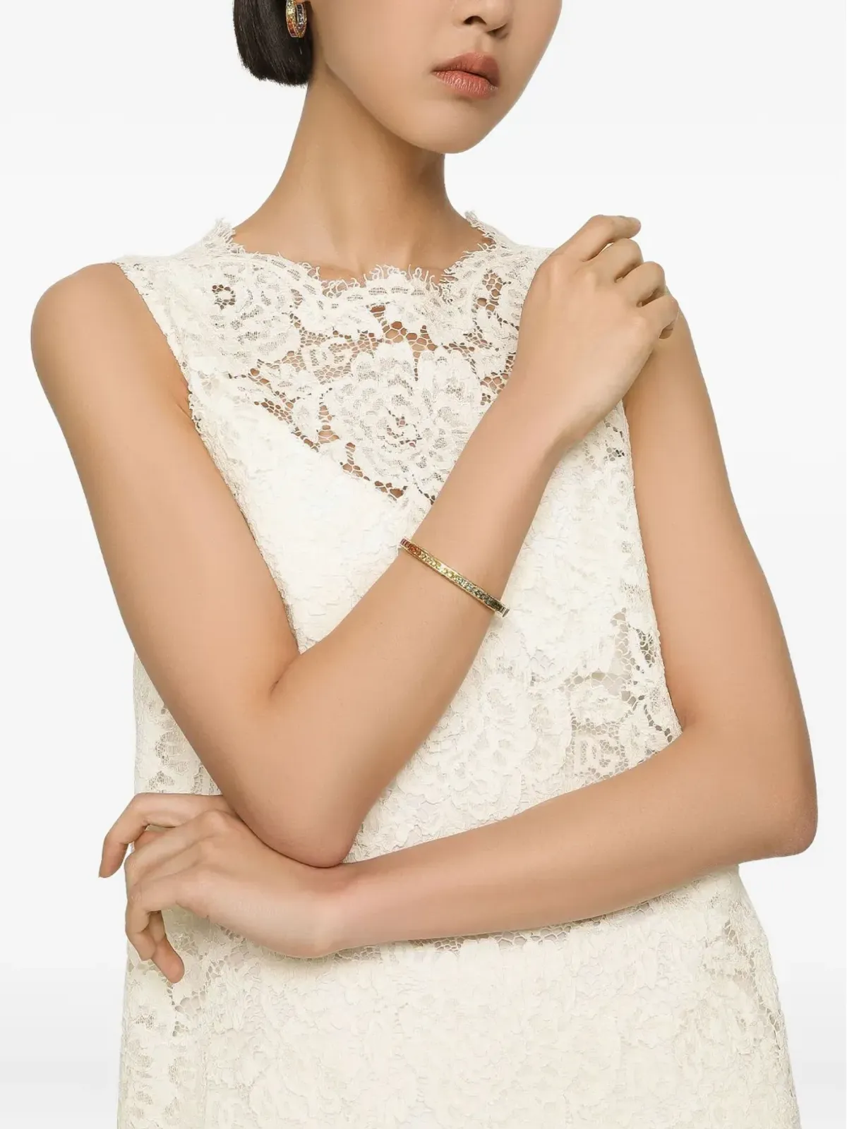 Dolce & Gabbana 18K イエローゴールド サファイア テニスブレスレット - 画像2