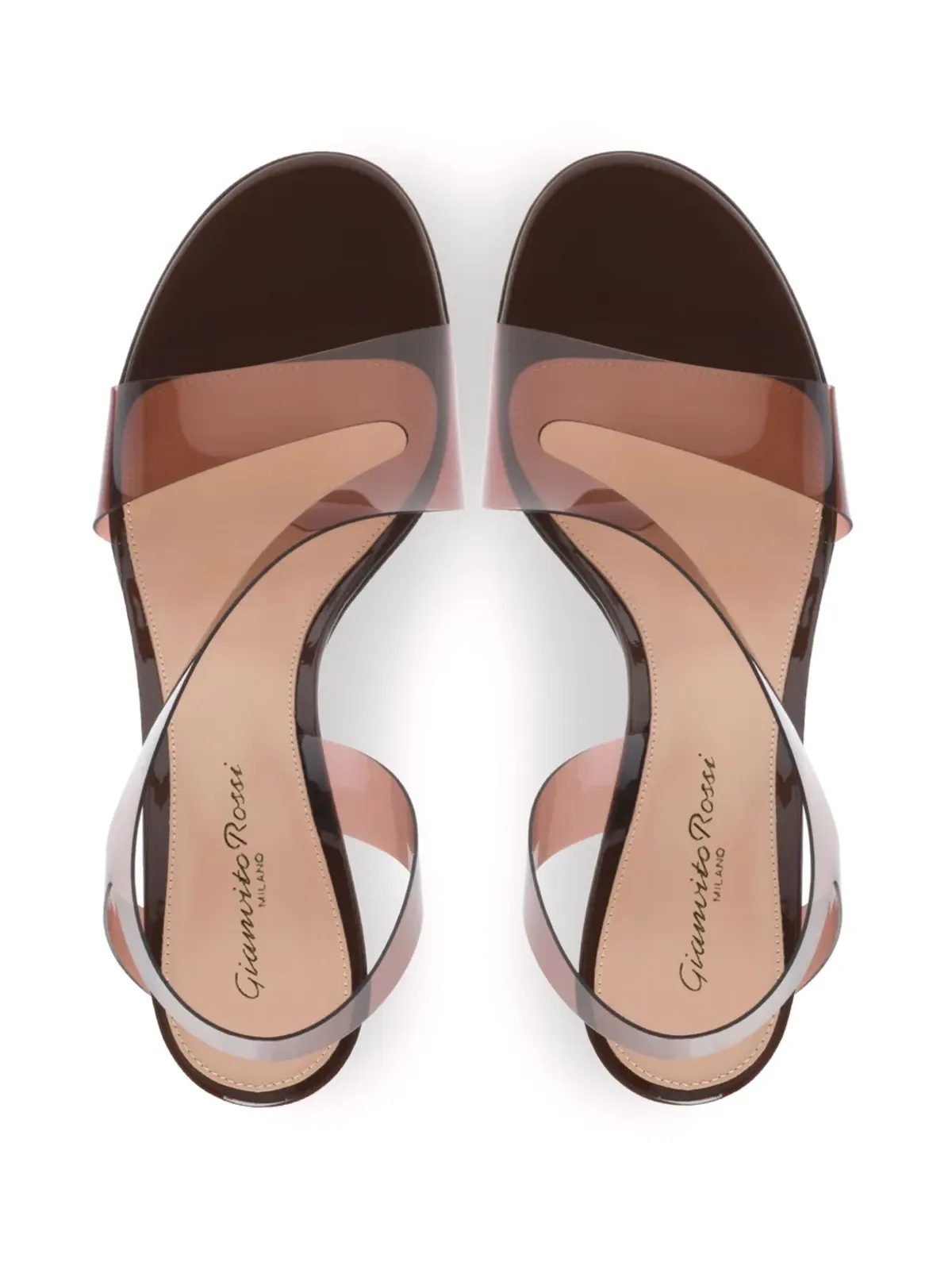 Gianvito Rossi Metropolis 70mm スティレットサンダル - ブラウン - 画像3
