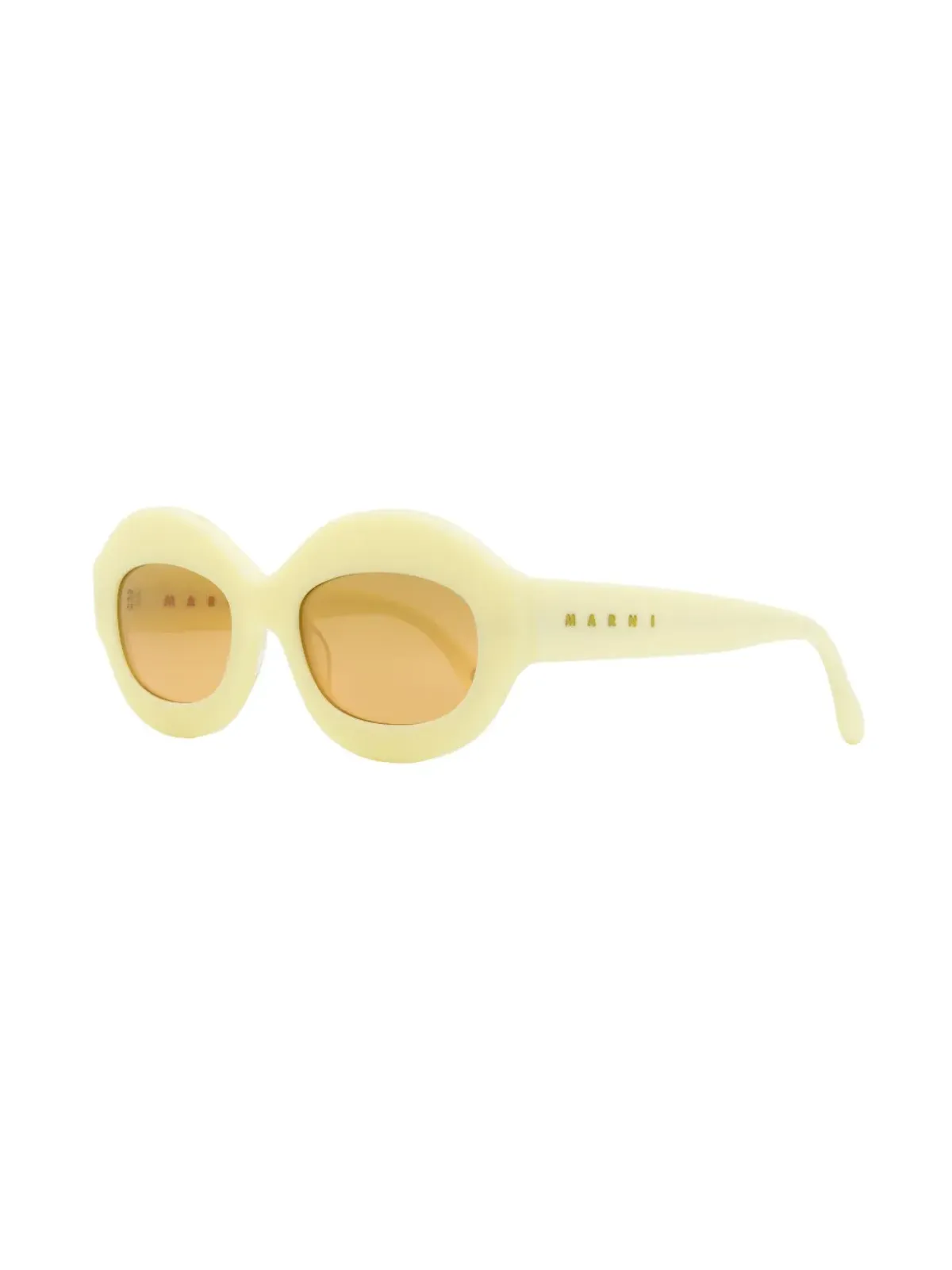 Marni Eyewear Ik Kil Cenote oval-frame sunglasses - Orange - 画像2