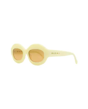 Marni Eyewear Ik Kil Cenote oval-frame sunglasses - Orange - サムネイル2