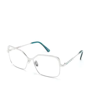 Marni Eyewear ロゴエンボス加工のスクエアフレーム眼鏡 - サムネイル2
