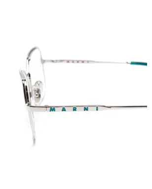 Marni Eyewear ロゴエンボス加工のスクエアフレーム眼鏡 - サムネイル3