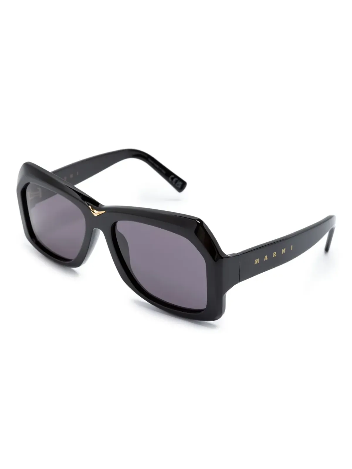 Marni Eyewear オーバーサイズフレーム ティントサングラス - Black - 画像2